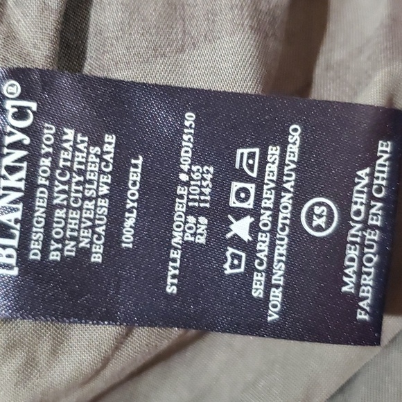 Blank NYC camouflage green moto jacket zip up lightweight - Picture 8 of 9